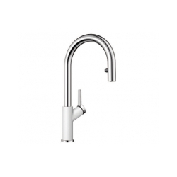 BLANCO CARENA-S Vario Silgranit-Look Biały/Chrom 521368