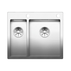 BLANCO CLARON 340/180-IF/A Stal polerowana prawa, korek auto., InFino, PushControl