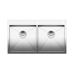 BLANCO ZEROX 400/400-IF/A Stal polerowana, korek auto., InFino, PushControl