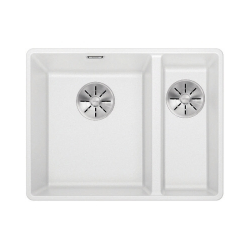 BLANCO SUBLINE 340/160-F Silgranit PuraDur Biały lewa, InFino 523571