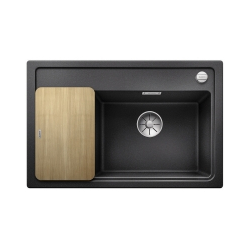 BLANCO ZENAR XL 6 S Compact Silgranit PuraDur Antracyt prawa, korek auto., InFino, deska jesionowa