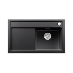 BLANCO ZENAR 45 S-F Silgranit PuraDur Antracyt prawa, korek auto., InFino, deska jesionowa