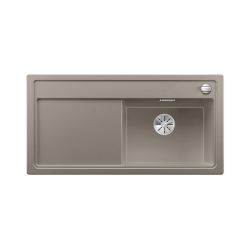 BLANCO ZENAR XL 6 S Silgranit PuraDur Tartufo prawa, korek auto., InFino, deska szkło czarne