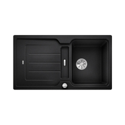 BLANCO CLASSIC NEO 5 S Silgranit PuraDur Antracyt odwracalny, korek auto., InFino, deska tworzywo