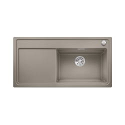 BLANCO ZENAR XL 6 S Steamer SystemPlus Silgranit PuraDur Tartufo prawa, korek auto., InFino, deska szkło czarne, GN1/2, GN 1/3