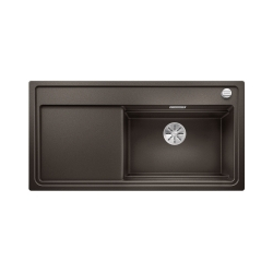 BLANCO ZENAR XL 6 S-F Steamer SystemPlus Silgranit PuraDur Kawowy prawa, korek auto., InFino, deska jesionowa, GN1/2, GN1/3