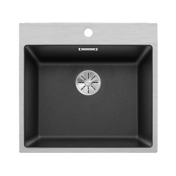 BLANCO SUBLINE 500-IF/A SteelFrame Silgranit PuraDur Antracyt, InFino