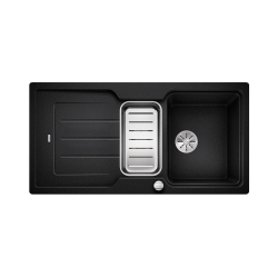 BLANCO CLASSIC NEO 6 S Silgranit PuraDur Antracyt odwracalny, korek auto., InFino, deska tworzywo, odsączaraka stalowa 524117
