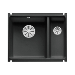 BLANCO SUBLINE 350/150-U Ceramika PuraPlus Czarny lewa, InFino 523747