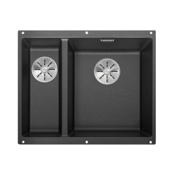 BLANCO SUBLINE 340/160-U Silgranit PuraDur Antracyt prawa, InFino 523558