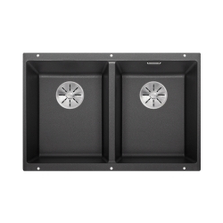 BLANCO SUBLINE 350/350-U Silgranit PuraDur Antracyt, InFino 523574