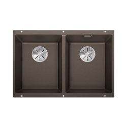 BLANCO SUBLINE 350/350-U Silgranit PuraDur Kawowy, InFino 523583