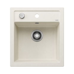 Zlewozmywak DALAGO 45 Silgranit delikatny biały, korek auto. 527059