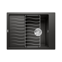 BLANCO ELON 45 S Silgranit czarny odwracalny, InFino, kratka ociekowa 525880