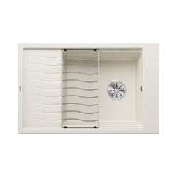 Zlewozmywak ELON XL 6 S Silgranit delikatny biały odwracalny, InFino, kratka ociekowa 527069