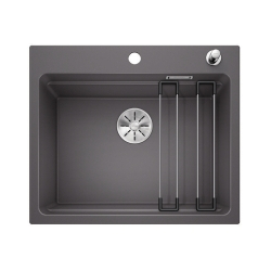 BLANCO ETAGON 6 Silgranit PuraDur Szarość skały, korek auto., InFino, szyny 524530