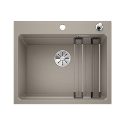 BLANCO ETAGON 6 Silgranit PuraDur Tartufo, korek auto., InFino, szyny 524536