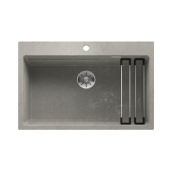 BLANCO ETAGON 8 Silgranit PuraDur Beton, InFino, szyny