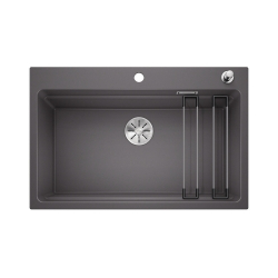 BLANCO ETAGON 8 Silgranit PuraDur Szarość skały, korek auto., InFino, szyny 525178