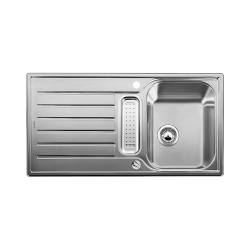 BLANCO LANTOS 5 S Stal dekor odwracalny, korek auto., odsączarka stalowa