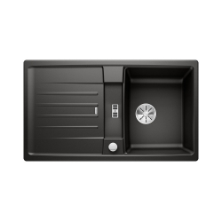 BLANCO LEXA 45 S Silgranit czarny odwracalny, korek auto., InFino
