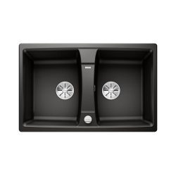 BLANCO LEXA 8 Silgranit czarny odwracalny, korek auto., InFino