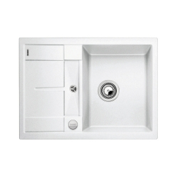 BLANCO METRA 45 S Compact Silgranit PuraDur Biały odwracalny, korek auto.