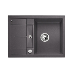 BLANCO METRA 45 S Compact Silgranit PuraDur Szarość skały odwracalny, korek auto.