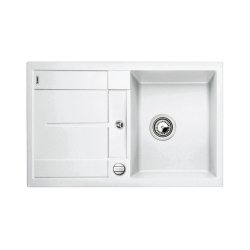 BLANCO METRA 45 S Silgranit PuraDur Biały odwracalny, korek auto.