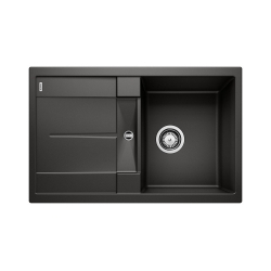 BLANCO METRA 45 S Silgranit PuraDur Czarny odwracalny 525915