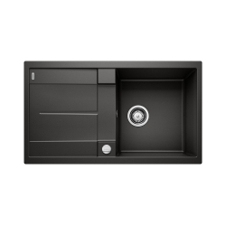 BLANCO METRA 5 S Silgranit PuraDur Czarny odwracalny, korek auto.525918