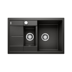 BLANCO METRA 6 S Compact Silgranit PuraDur Czarny odwracalny, korek auto.525925