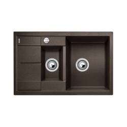 BLANCO METRA 6 S Compact Silgranit PuraDur Kawowy odwracalny, korek auto.515044