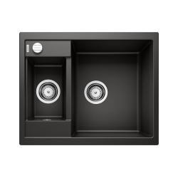 BLANCO METRA 6 Silgranit PuraDur Czarny odwracalny, korek auto.