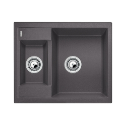 BLANCO METRA 6 Silgranit PuraDur Szarość skały odwracalny