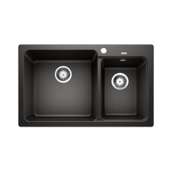 BLANCO NAYA 8 Silgranit czarny lewa 525944