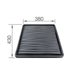 BLANCO Ociekacz z tworzywa czarny do komór podwieszanych, 432x382