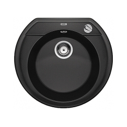 BLANCO RONDOVAL 45 Silgranit PuraDur Antracyt, korek auto.