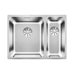 BLANCO SOLIS 340/180-U stal szczotkowana lewa, InFino 526129