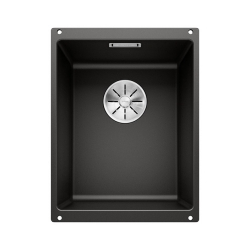 BLANCO SUBLINE 320-U Silgranit PuraDur Czarny, InFino 525983