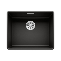 BLANCO SUBLINE 500-F Silgranit PuraDur Czarny, InFino