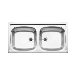 BLANCO TOP EZ 8x4 Stal matowa odwracalny, bez przelewu (1 1/2) 500372