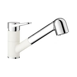 BLANCO WEGA-S II Silgranit-Look biały/chrom z wycią ganą wylewką 526421