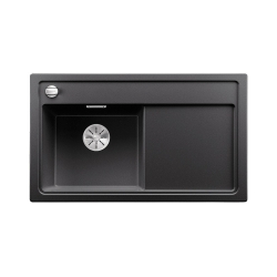 BLANCO ZENAR 45 S Silgranit PuraDur Antracyt lewa, korek auto., InFino, deska jesionowa