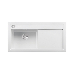 BLANCO ZENAR XL 6 S Silgranit PuraDur Biały lewa, korek auto., InFino, deska jesionowa