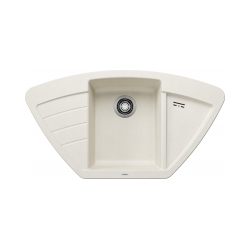 Zlewozmywak ZIA 9 E Silgranit delikatny biały narożny