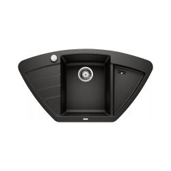 BLANCO ZIA 9 E Silgranit czarny narożny, korek auto. 526030