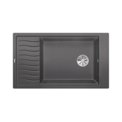 BLANCO ELON XL 8 S Silgranit PuraDur Szarość skały odwracalny, InFino, kratka ociekowa 524871