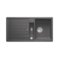 BLANCO LEXA 5 S Silgranit PuraDur Szarość skały odwracalny, korek auto., InFino