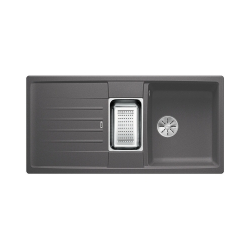 BLANCO LEXA 6 S Silgranit PuraDur Szarość skały odwracalny, InFino, odsączarka stalowa